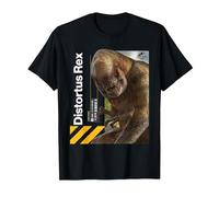 Jurassic World Rebirth Distortus Rex Hazard T-Shirt, Homme, Noir, 5XL