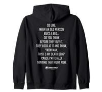 Jurassic World Rebirth Xavier Dobbs Death Bed Quote Sweat à Capuche