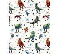 Jurassic World Rouleau de papier cadeau d'anniversaire Motif dinosaure 4 m