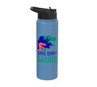 Jurassic World Save Our Saurs Stainless Steel Insulated Water Bottle