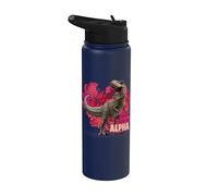 Jurassic World T-Rex Valentine’s Day Alpha Stainless Steel Insulated Water Bottle