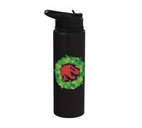 Jurassic World T-Rex Wreath Stainless Steel Insulated Water Bottle