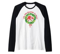Jurassic World Tis The Season to Roar Kid Manche Raglan