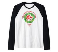 Jurassic World Tis The Season to Roar Teen Manche Raglan