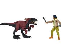 Jurassic World Toys Jurassic World Dominion Kayla Watts et Pyroraptor Human and Dino Pack avec 2 figurines d'action et accessoire, coffret cadeau jouet et objet de collection, multicolore (GWM27)