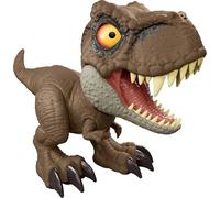 Jurassic World Tyrannosaure avec fonction rugissement Figurine de dinosaure avec fonction enregistrer et écouter, attaque et rugissement activés par la queue