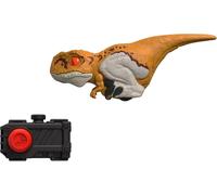 Jurassic World Figurine stylisée de Vélociraptor vert avec un clicker de contrôle pour bouger et émettre des sons, à Collectionner, Jouet Enfant, Dès 4 ans, GYN41