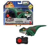 "Jurassic World : Une nouvelle ère" dinosaure vert Uncaged Click Tracker Velociraptor