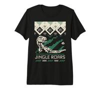 Jurassic World Velociraptor Jingle Roars T-Shirt Haut de Gamme