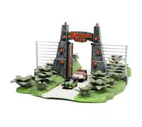 Jurassique Parc Portail Diorama Nano Scène W/4.2cm Moulé Voitures