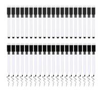 JurciCat 40 pièces Feutre Tableau Blanc Effacable Feutre Ardoise Effacable Feutres Tableau Blanc Effacable Marqueur Pour la maison école bureau pointe ronde 1-2 mm