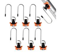JurciCat 6 pièces Rail Aero Rail Arrimage Rail Airlin Fitting à Suspendre pour camionnettes Camping-Cars Camions