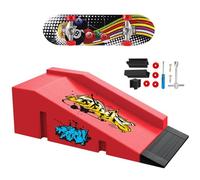 JurciCat Mini Skate Doigt Finger Skate Kit D'accessoires pour Rampe avec 1 Fingerboard et Rechange Accessoires D'entraînement Sportif Ultimate (B)