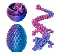 JurciCat Œuf de dragon 3D imprimé - Figurines mobiles Cadeaux pour Noël, Pâques, anniversaire, carnaval - Adultes et enfants