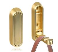 JURENEE 2 Pièces Patere Pliable, Patère Murale Pliante en Alliage de Zinc, Porte Manteau Mural Ronds en Cuivre Brossé, Petits et Exquis, Beaux et Peu Encombrants, Adaptés Chambre Coucher