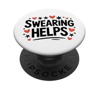 Jurer Aide drôle Sarcastique Adulte Humour PopSockets PopGrip Adhésif