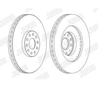 JURID 562239JC-1 Disque de frein pour AUDI,SEAT,SKODA,VW