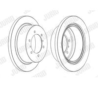 JURID 562380JC-1 Disque de frein pour MITSUBISHI
