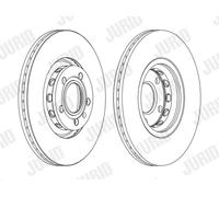 JURID 562383JC-1 Disque de frein pour AUDI,SEAT,SKODA,VW