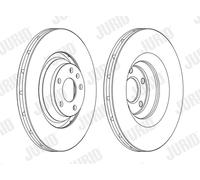 JURID 562506JC-1 Disque de frein pour AUDI