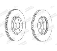 JURID 562615JC-1 Disque de frein pour AUDI
