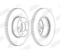 JURID 562618JC-1 Disque de frein pour BMW