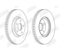 JURID 562624JC-1 Disque de frein pour FORD