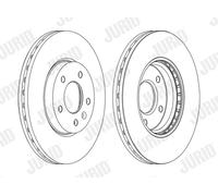 JURID 562631JC-1 Disque de frein pour CHEVROLET,OPEL,VAUXHALL
