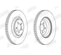 JURID 562661JC-1 Disque de frein pour AUDI,PORSCHE