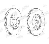 JURID 562688JC-1 Disque de frein pour SEAT,SKODA,VW