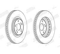 JURID 562703JC-1 Disque de frein pour HONDA