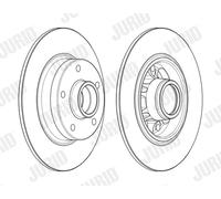 JURID 562732J-1 Disque de frein pour RENAULT