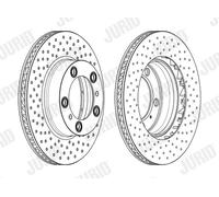 JURID 562850JC-1 Disque de frein pour PORSCHE