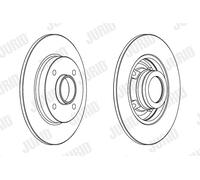 JURID 562938JC-1 Disque de frein pour CITROËN,PEUGEOT