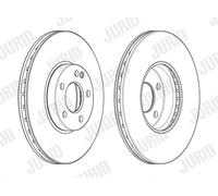 JURID 562989JC-1 Disque de frein pour MERCEDES-BENZ