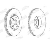 JURID 563025JC-1 Disque de frein pour RENAULT