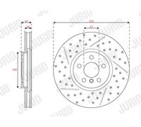 JURID 563666JC-1 Disque de frein pour MINI