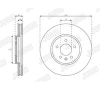 JURID 563675JC-1 Disque de frein pour OPEL,VAUXHALL