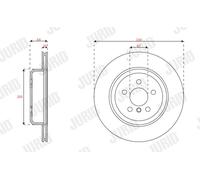 JURID 563686JC-1 Disque de frein pour BMW,TOYOTA