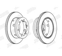 JURID 567810J Disque de frein pour MERCEDES-BENZ,VW