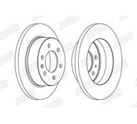 JURID 569137J Disque de frein pour MERCEDES-BENZ,VW