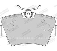 JURID 573059J Kit de plaquettes de frein, frein à disque pour FIAT,NISSAN,OPEL,R