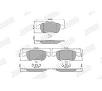JURID 573268J Kit de plaquettes de frein, frein à disque pour DACIA,NISSAN,RENAU