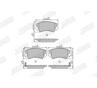 JURID 573270J Kit de plaquettes de frein, frein à disque pour CHEVROLET,OPEL,SAA