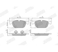 JURID 573293J Kit de plaquettes de frein, frein à disque pour VOLVO