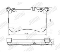 JURID 573356J Plaquettes de frein