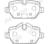 JURID 573755J Kit de plaquettes de frein, frein à disque pour MINI
