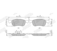 JURID 573779J Kit de plaquettes de frein, frein à disque pour FORD