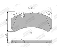 JURID 573799J Kit de plaquettes de frein, frein à disque pour MASERATI,MERCEDES-