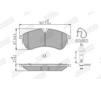 JURID 573831J Kit de plaquettes de frein, frein à disque pour MAN,VW